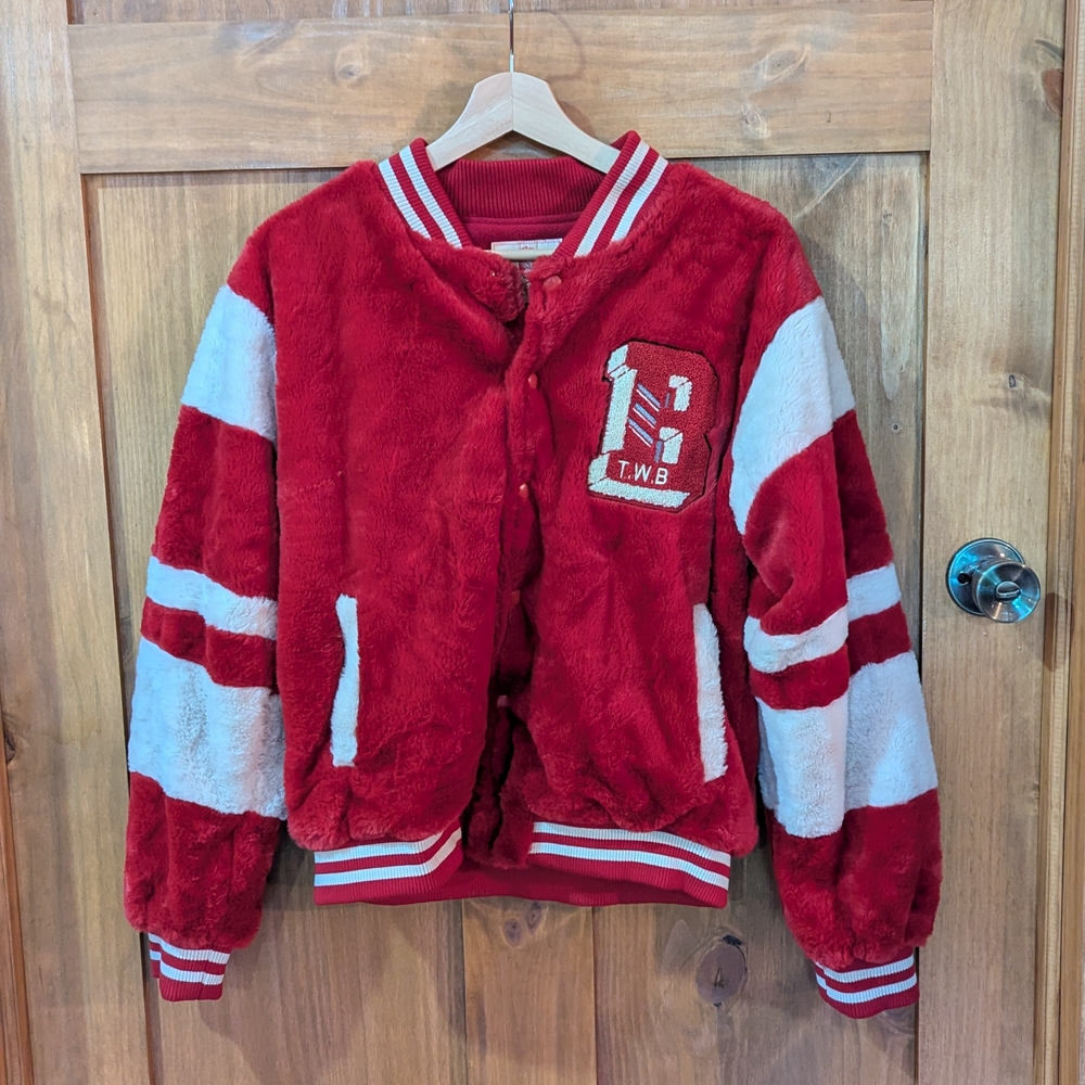 Vintage Red Marine Varsity Jacket